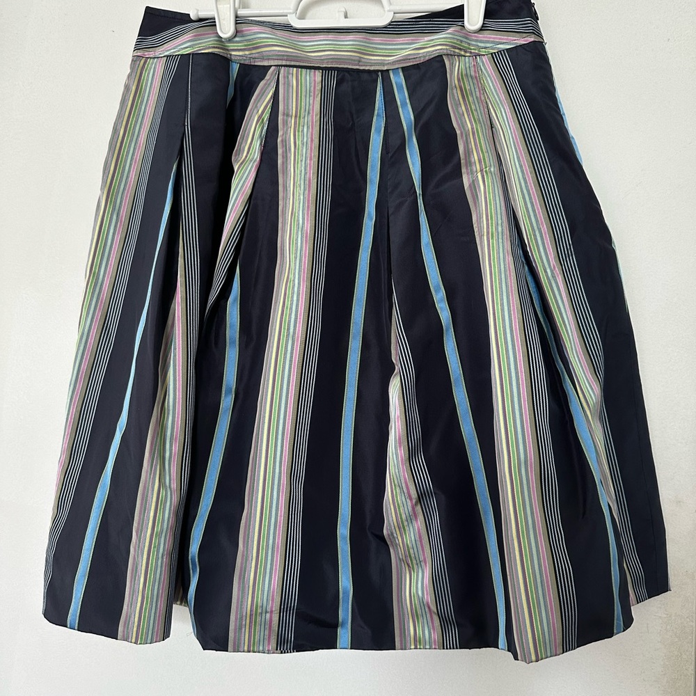 Tommy Hilfiger multicolor silk taffeta a-line skirt, Size 6